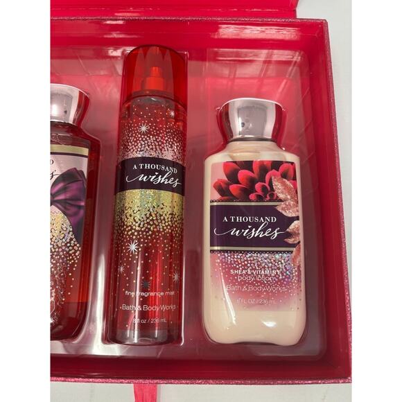 Bath Body Works A THOUSAND WISHES Fine Fragrance Mist Lotion Shower Gel Set NEW - Picture 3 of 8
